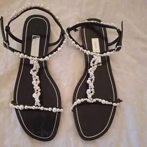 Zara Pearl Sandals